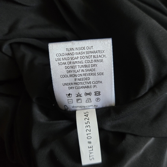 New Shona Joy Yvette Strapless Black Cocktail Midi Dress Size 2 NWOT - Picture 9 of 10